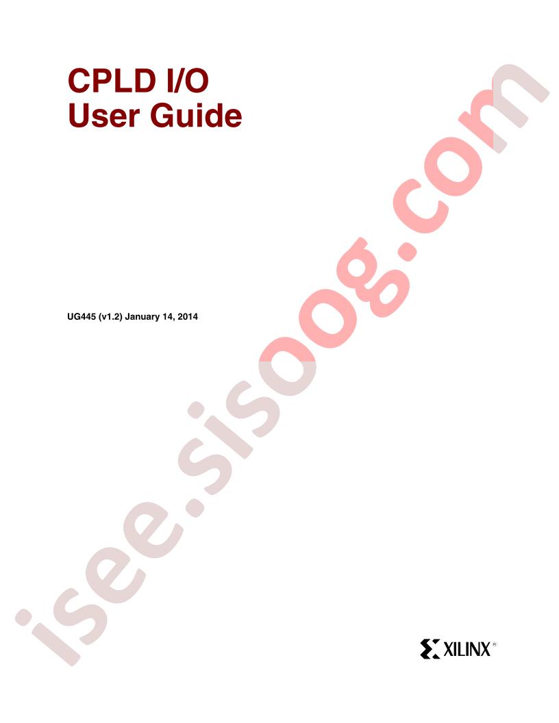 CPLD I/O User Guide
