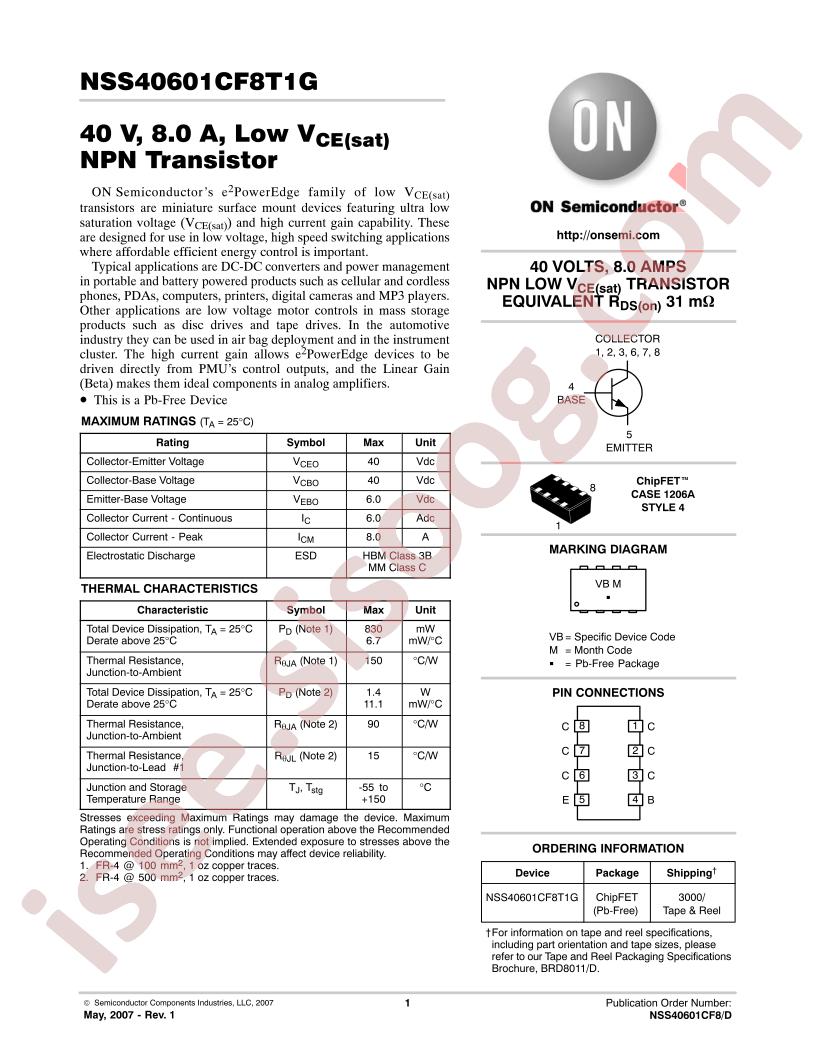 NSS40601CF8T1G