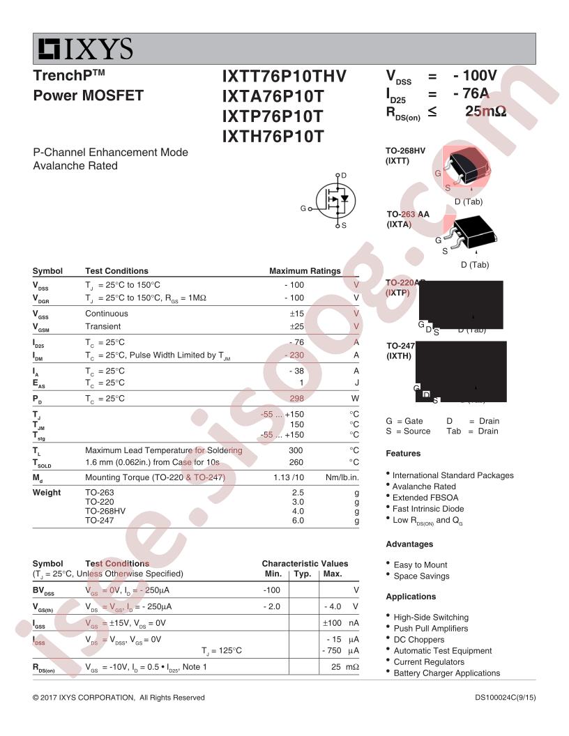 IXT(A,H,P)76P10T
