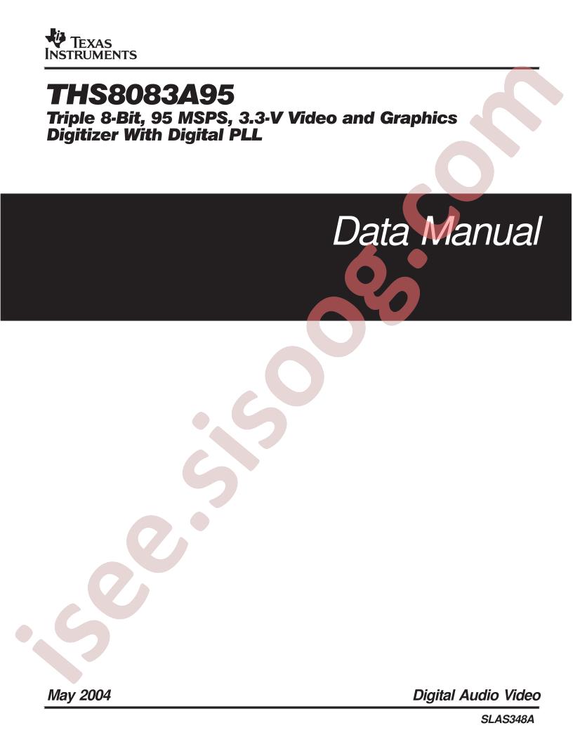 THS8083A95 Data Manual