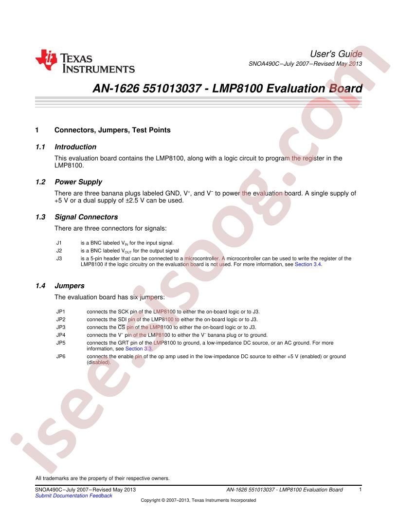 551013037 - LMP8100 Eval Board App Note