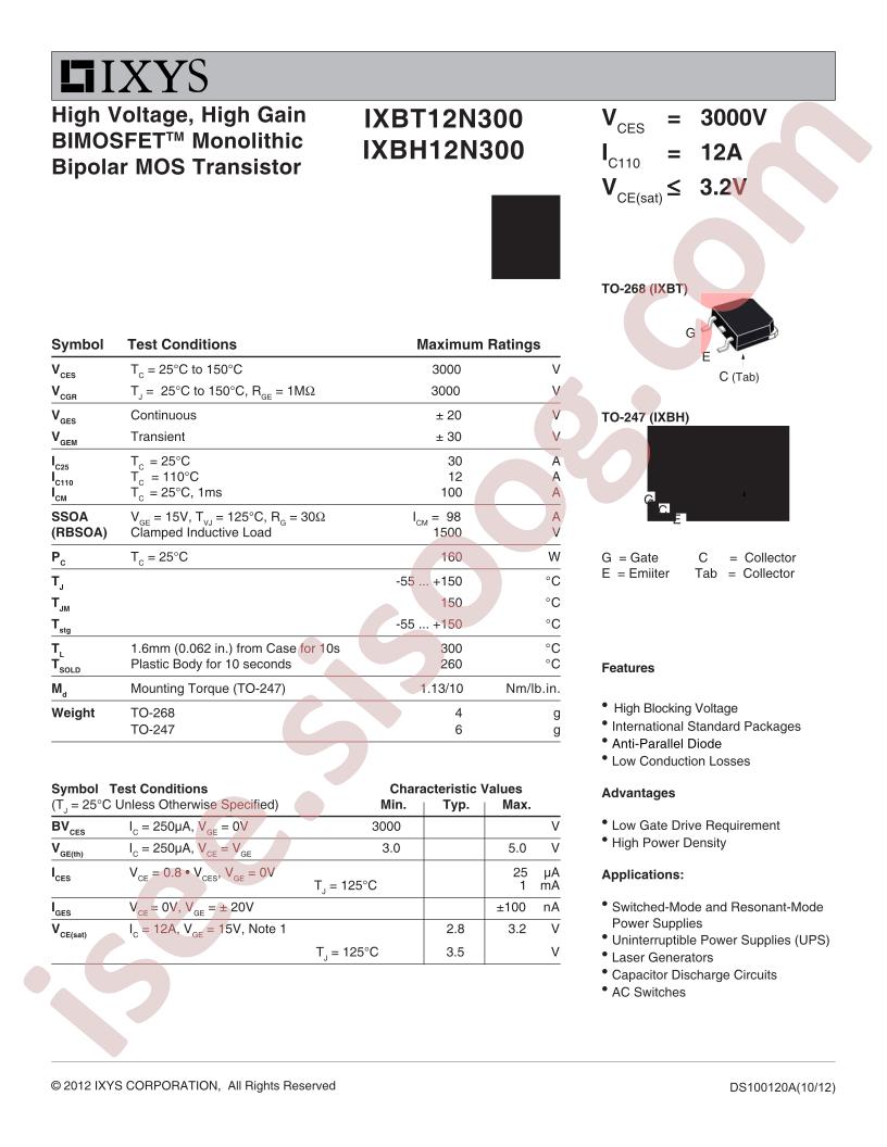 IXB(H,T)12N300