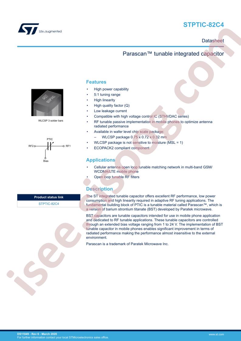 STPTIC-82C4 Datasheet