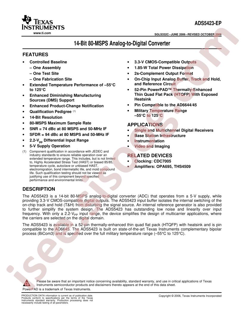 ADS5423-EP