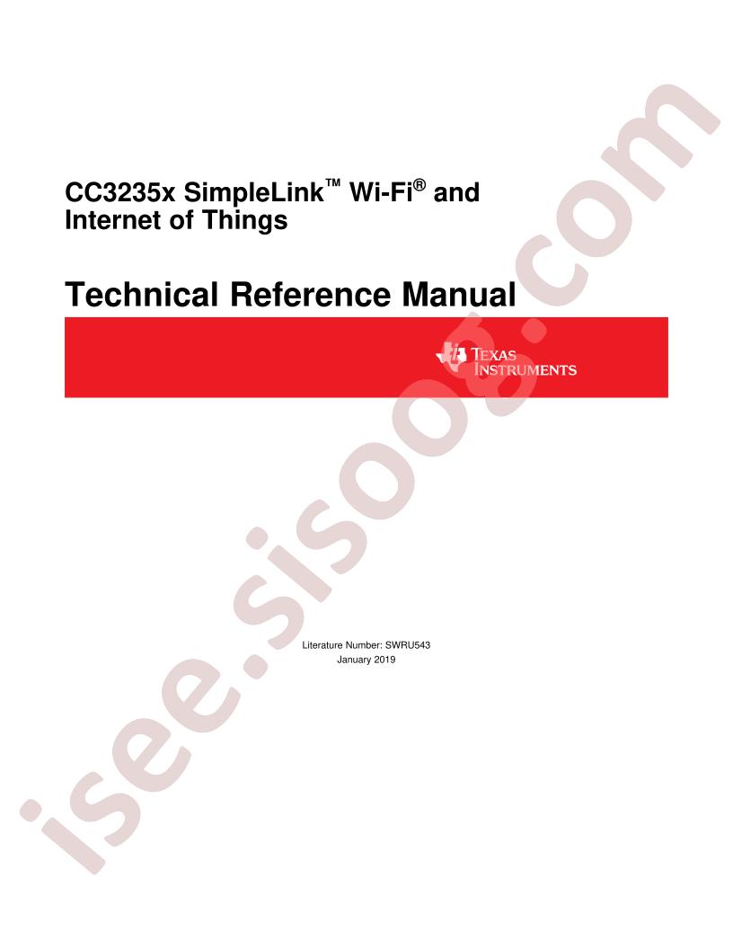 CC3235X Ref Manual