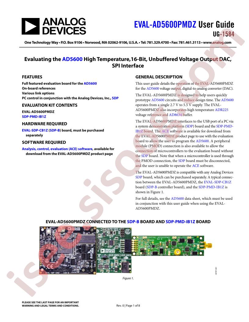 EVAL-AD5600PMDZ Guide