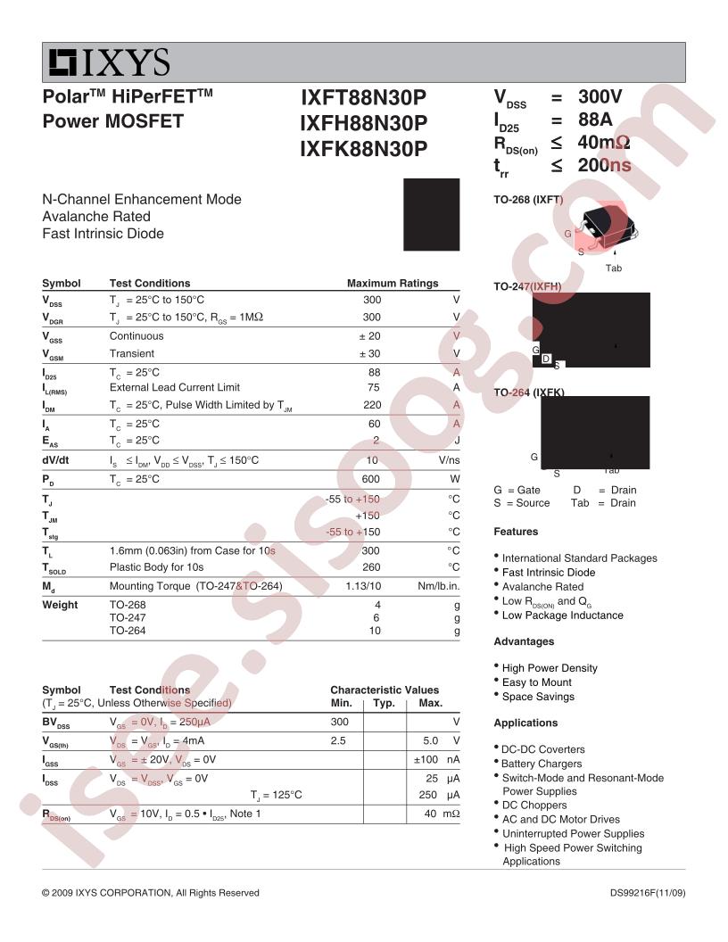 IXF(T,H,K)88N30P