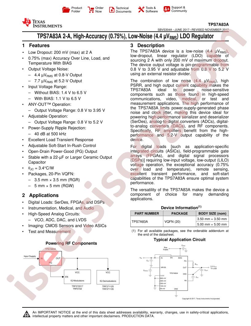 TPS7A8300A Datasheet