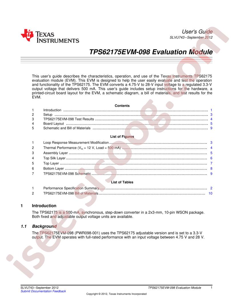 TPS62175EVM-098