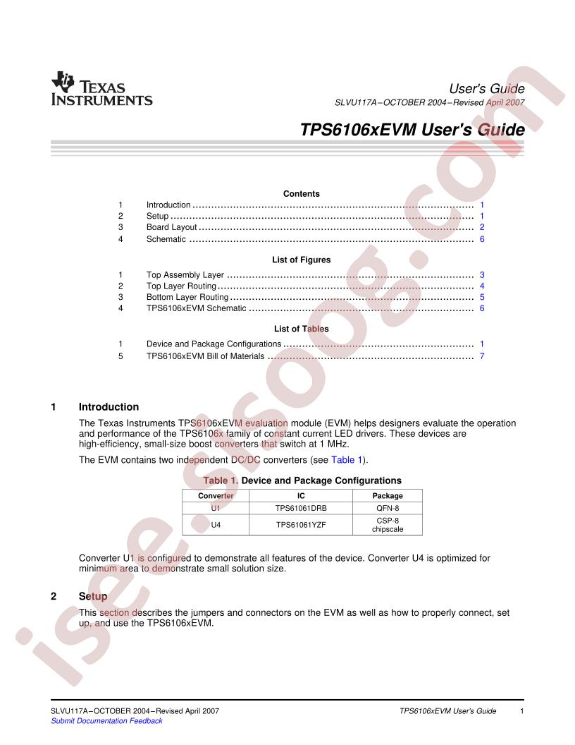 TPS6106xEVM User Guide