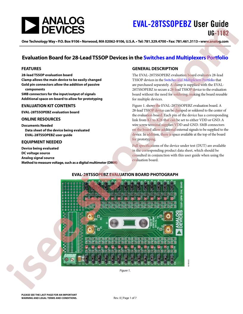 EVAL-28TSSOPEBZ Guide