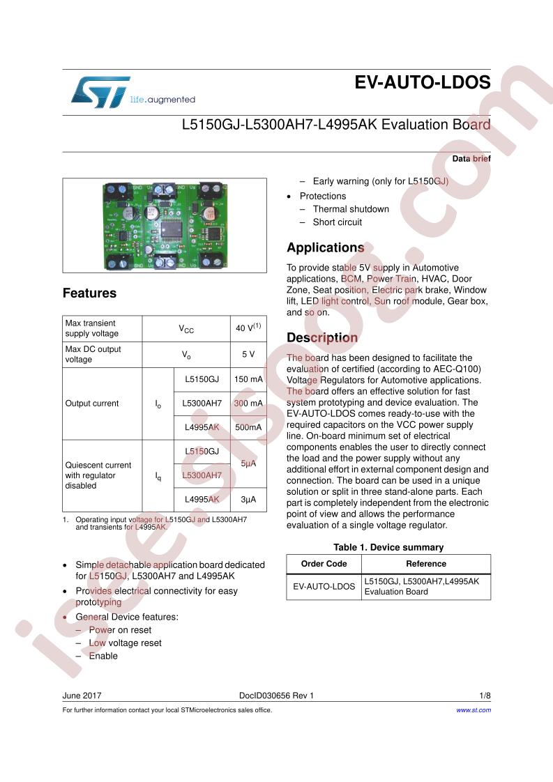 EV-AUTO-LDOS Brief