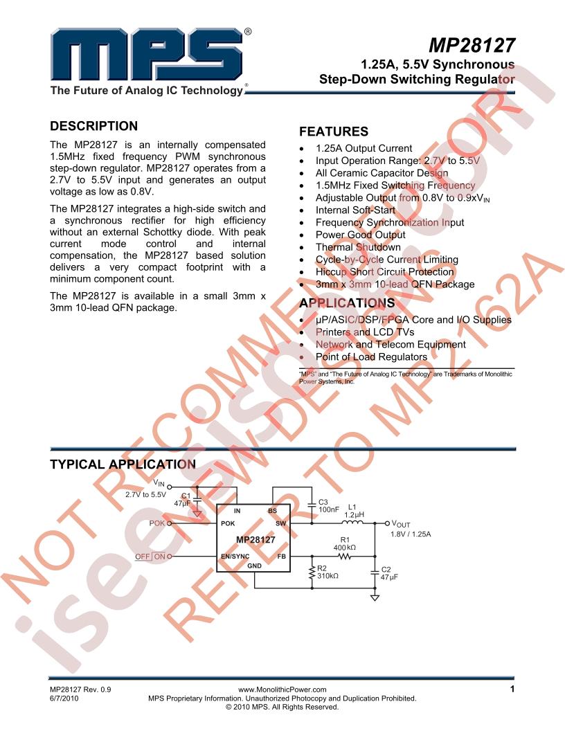 MP28127 Datasheet