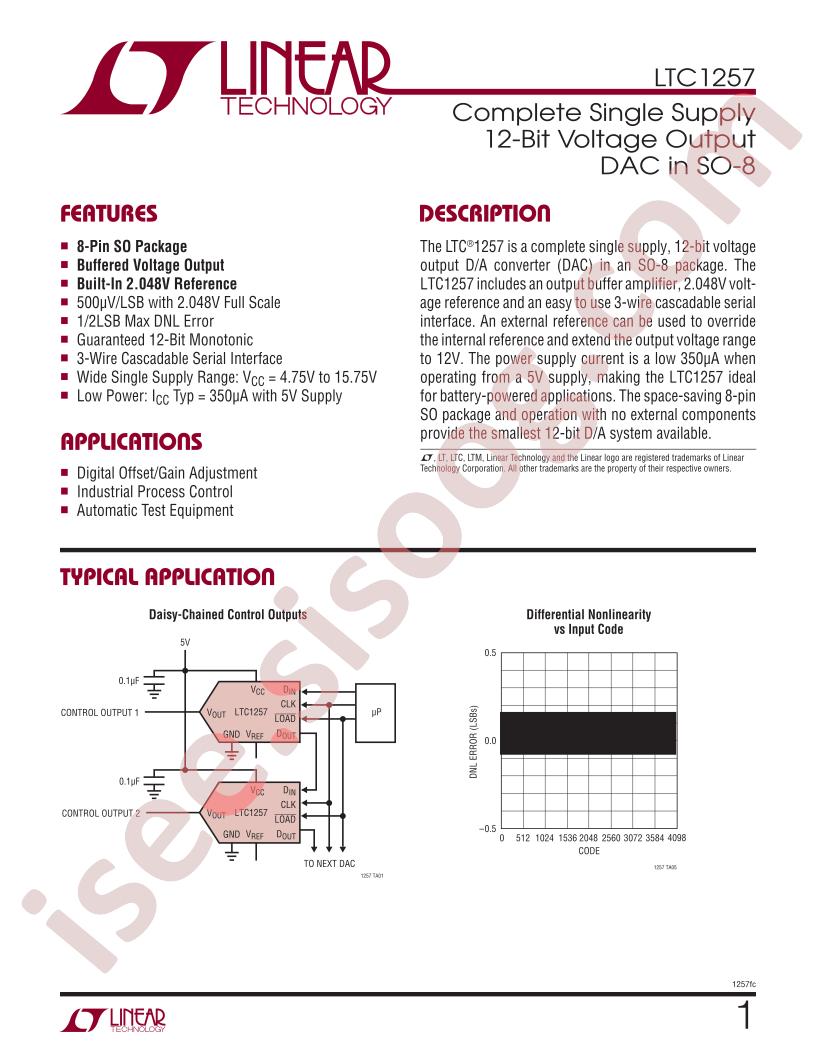 LTC1257 Datasheet