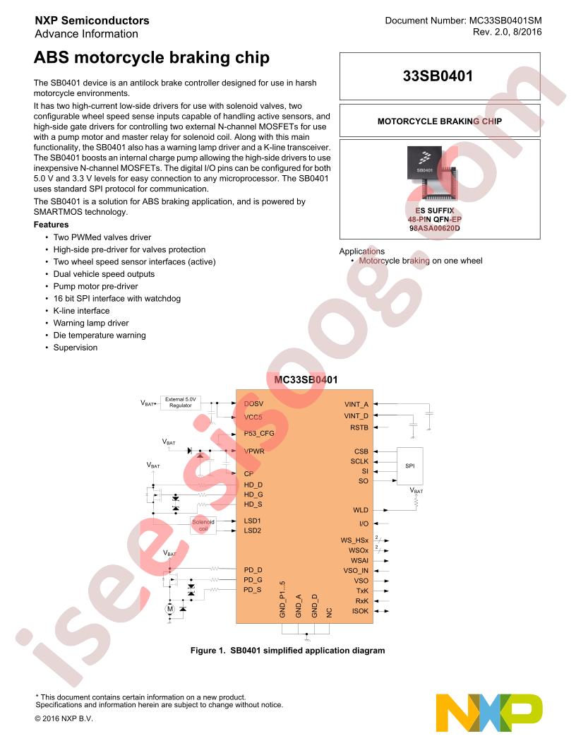 MC33SB0401ES Summary