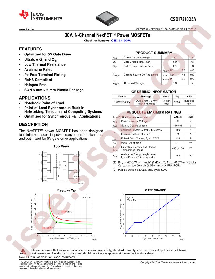 CSD17310Q5A