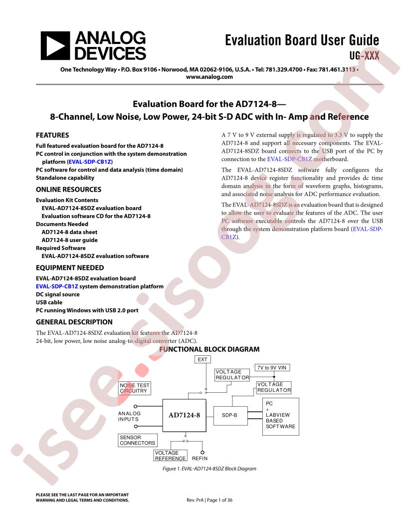 AD7124-8SDZ Eval Brd Guide