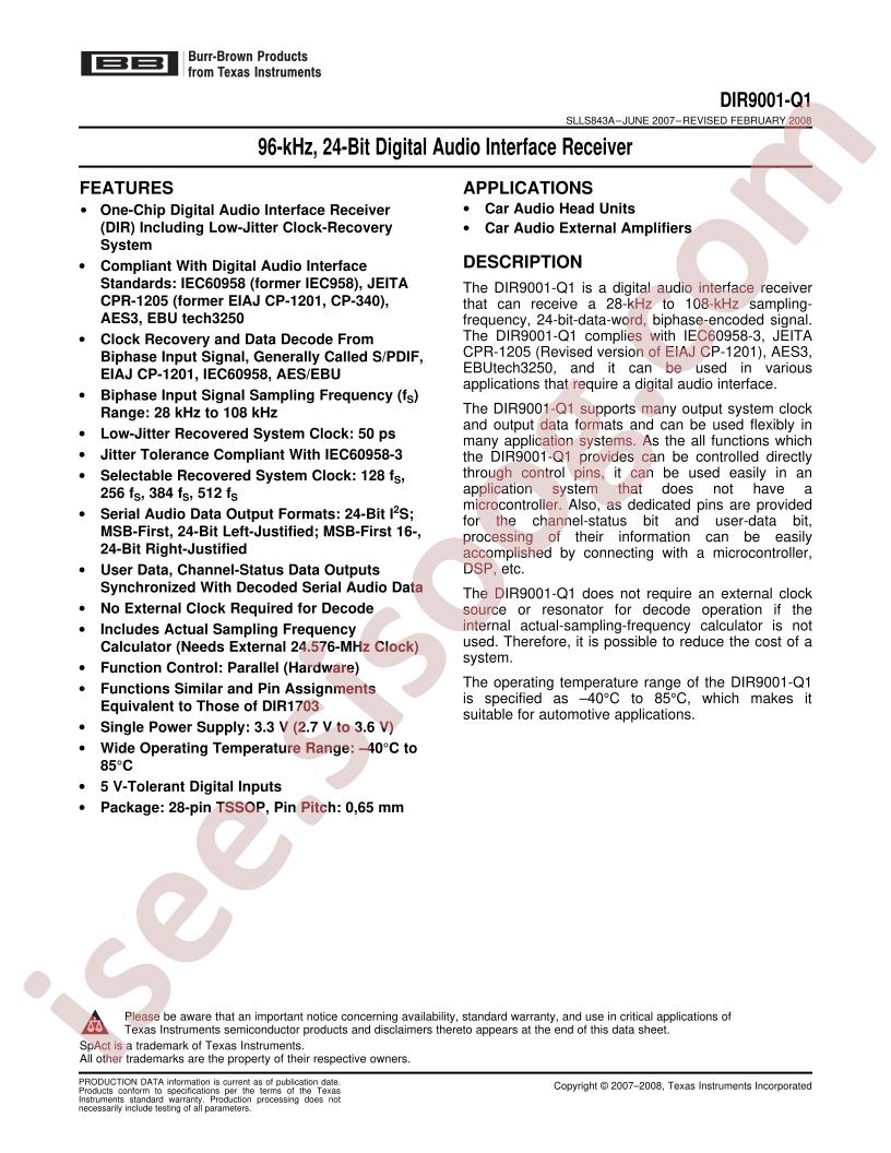 DIR9001-Q1