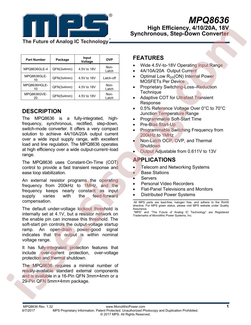 MPQ8636 Datasheet