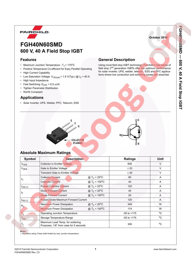 FGH40N60SMD