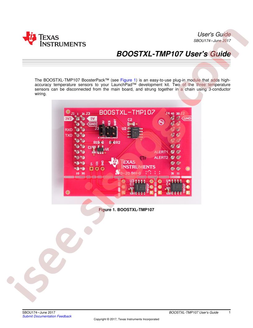 BOOSTXL-TMP107 User Guide