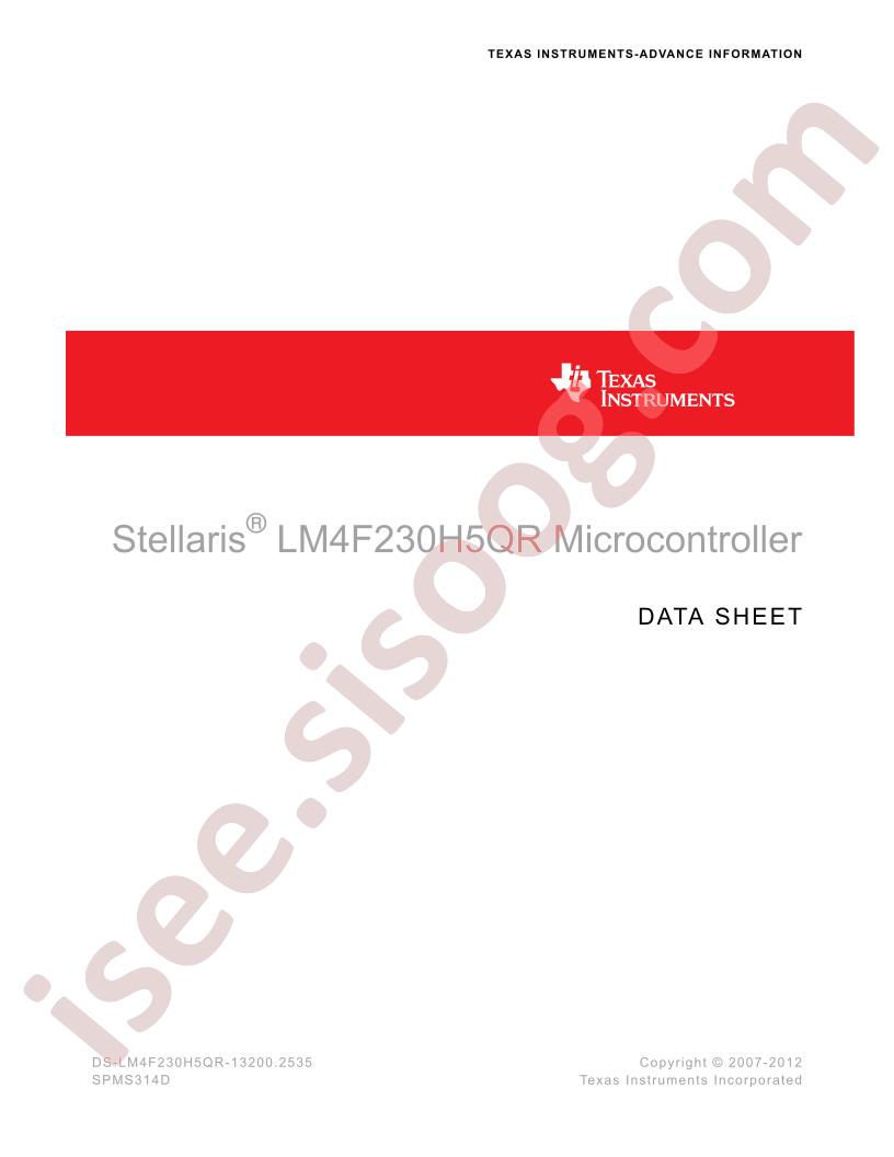 LX4F230H5QR Datasheet