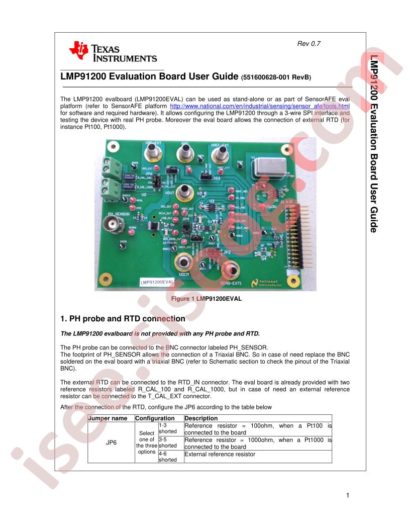 LMP91200 Eval Brd Guide