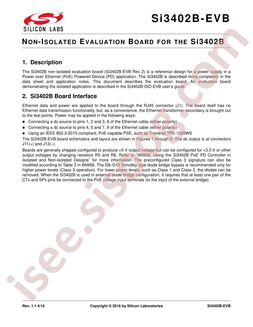 Si3402-EVB User Guide