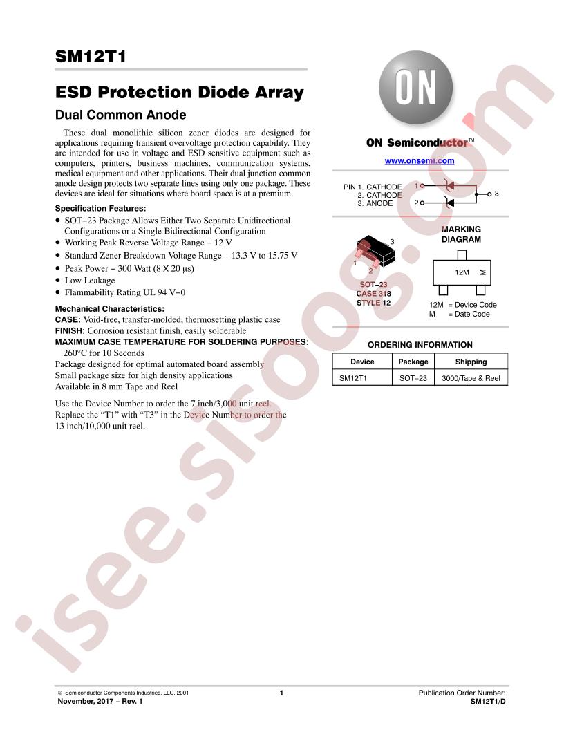 SM05T1G Series, SZSM05T1G