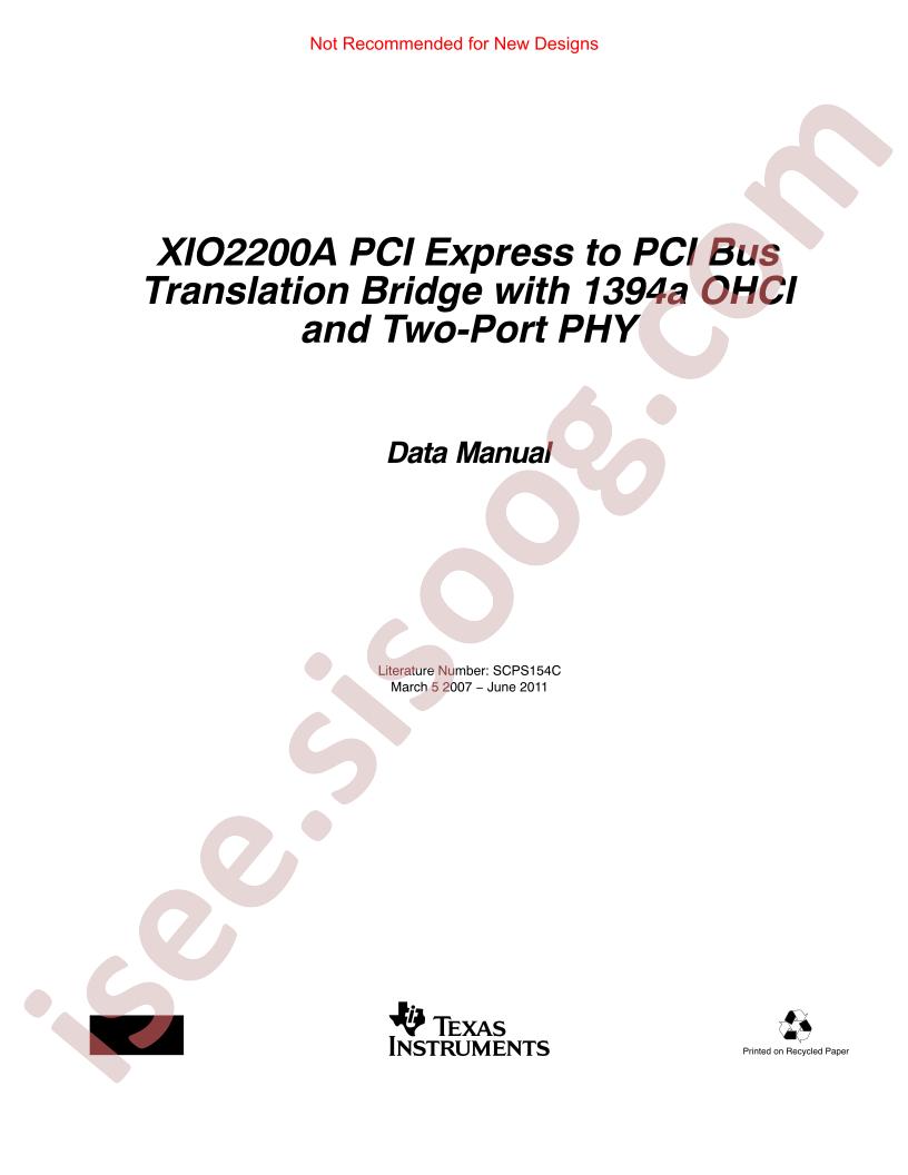 XIO2200A Manual