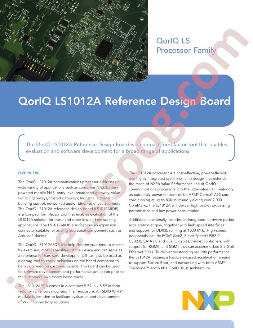 LS1012ARDB Fact Sheet