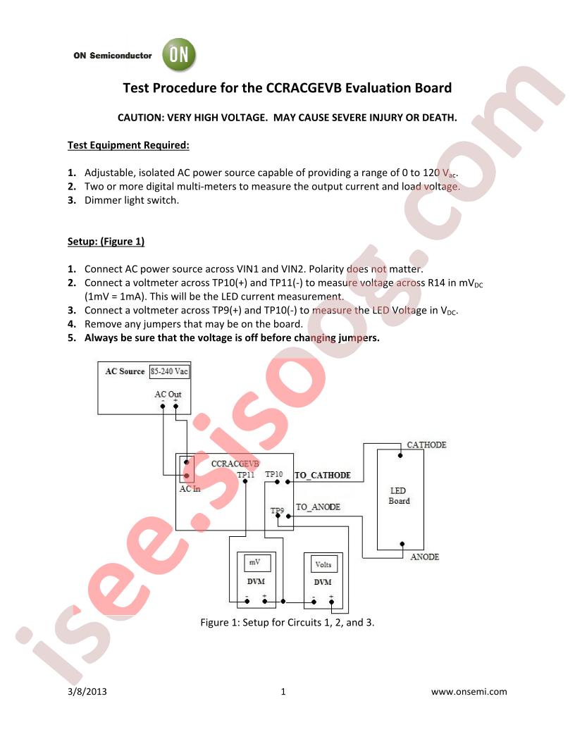 CCRACGEVB Test Procedure