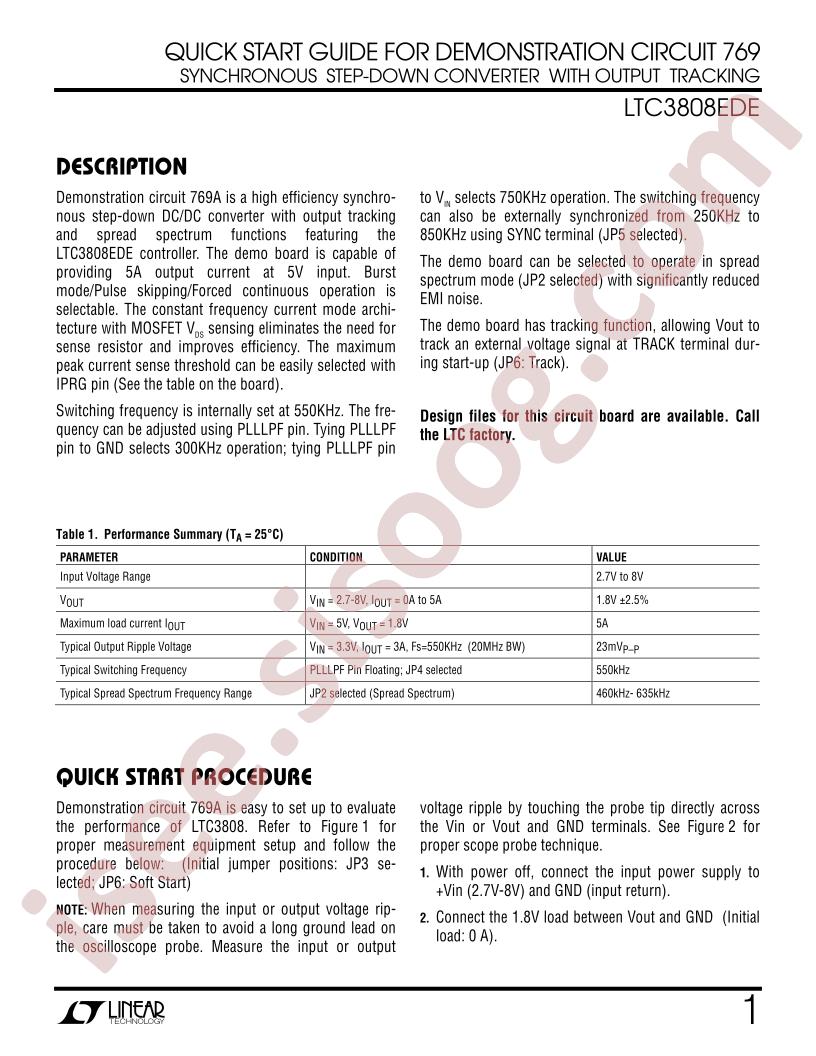 DC769A Quick Start guide