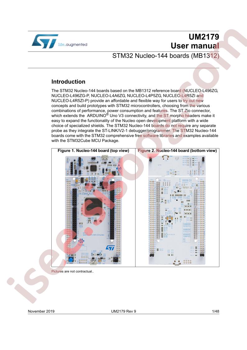 STM32 Nucleo-144 Boards User Guide