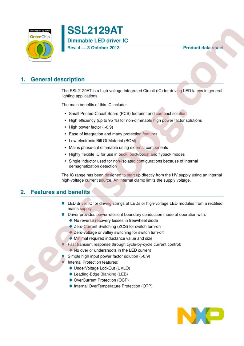 SSL2129AT Datasheet