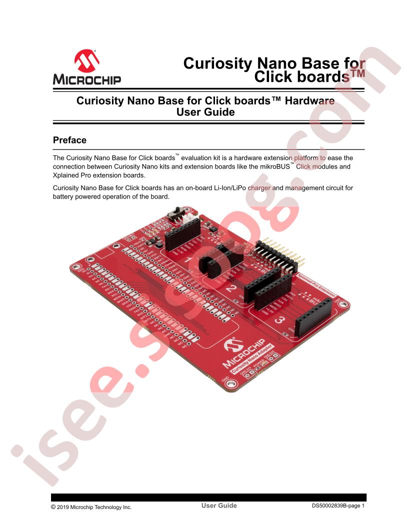 Curiosity Nano Base for Clickboards™~