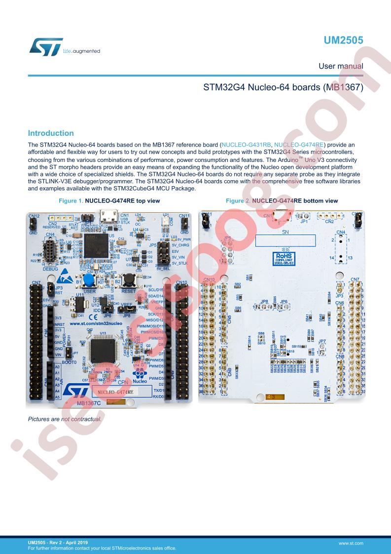 NUCLEO-G431RB & NUCLEO-G474RE User Manual