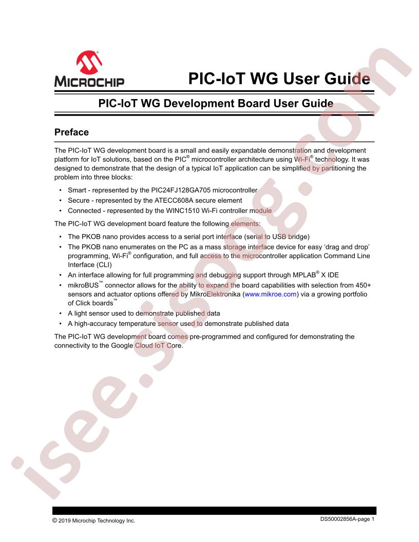 PIC-IoT WG Guide