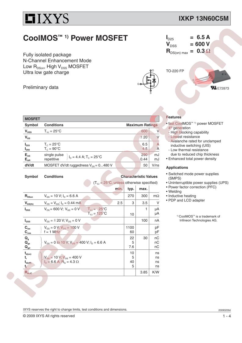 IXKP13N60C5M