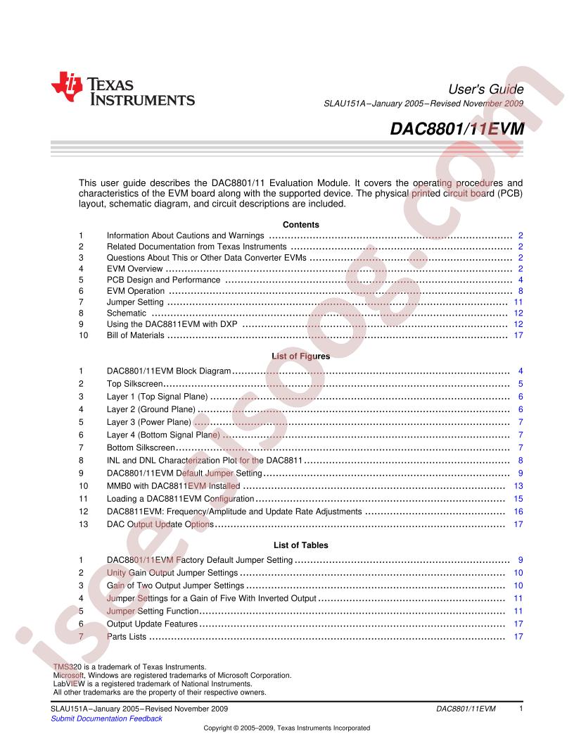 DAC8801,11EVM