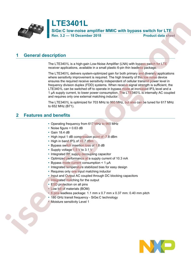 LTE3401L Datasheet