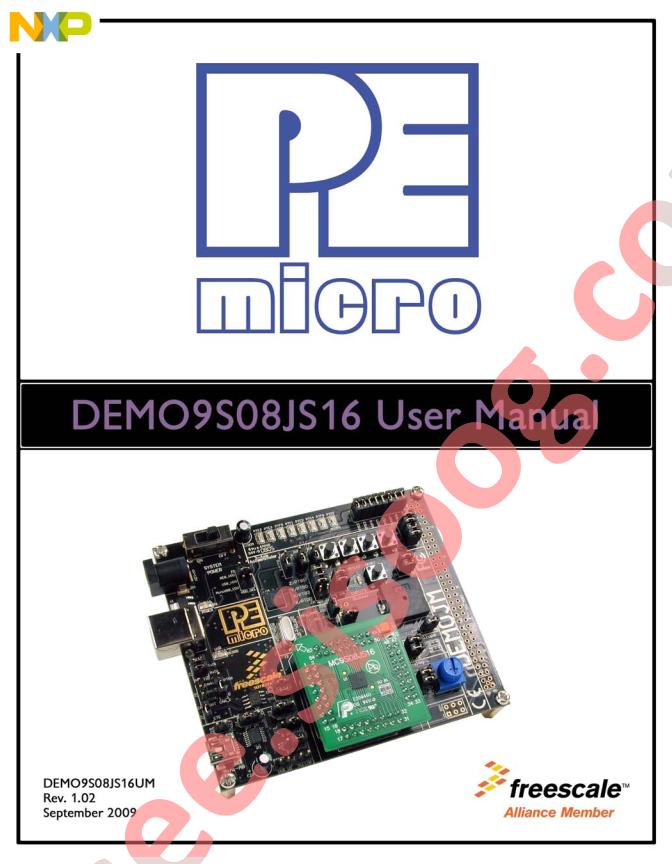 DEMO9S08JS16 Manual