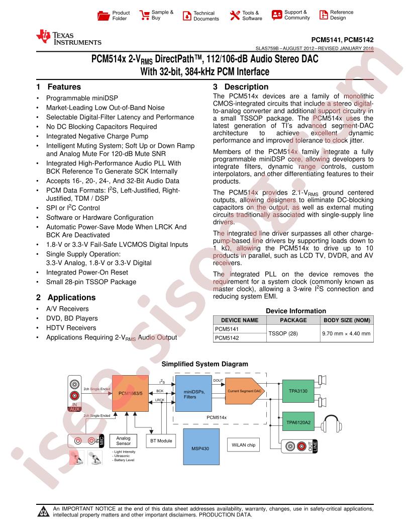 PCN5141, PCM5142