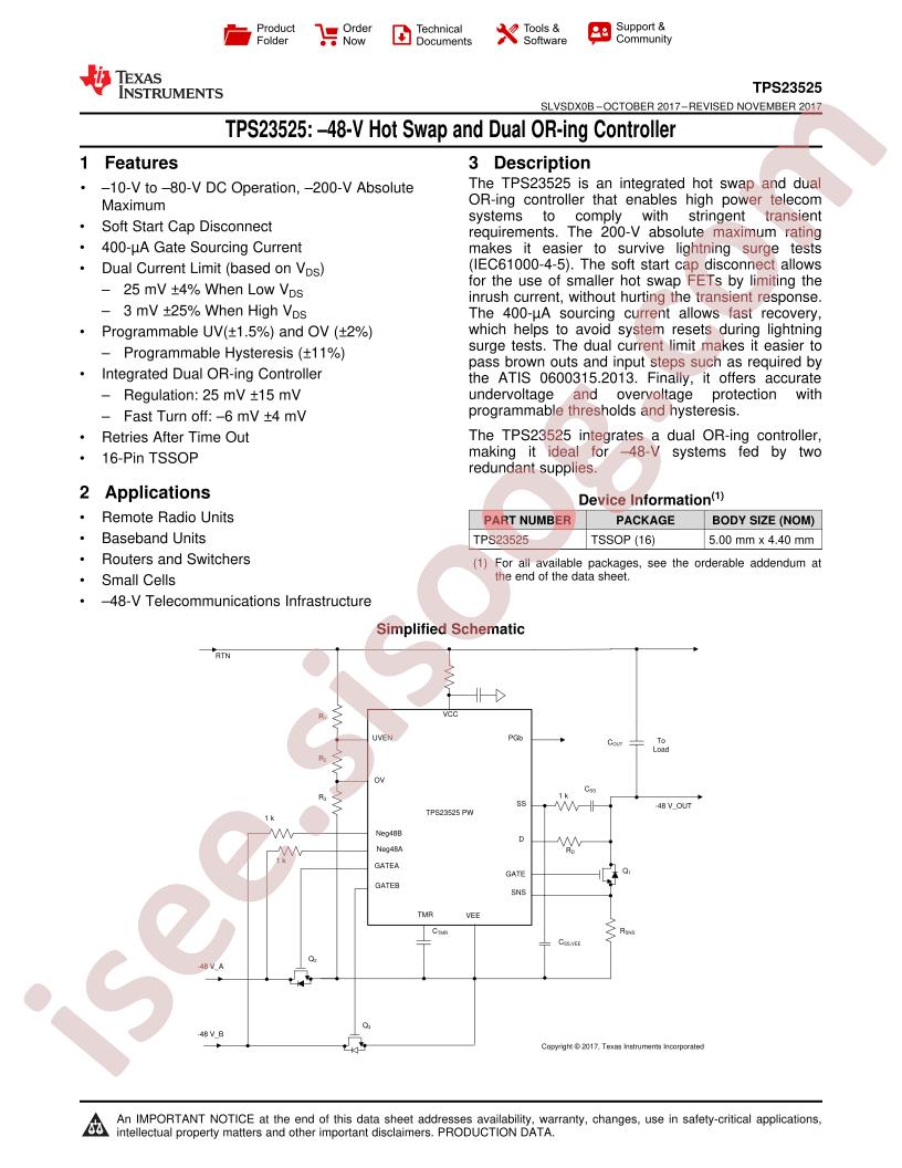 TPS23525 Datasheet
