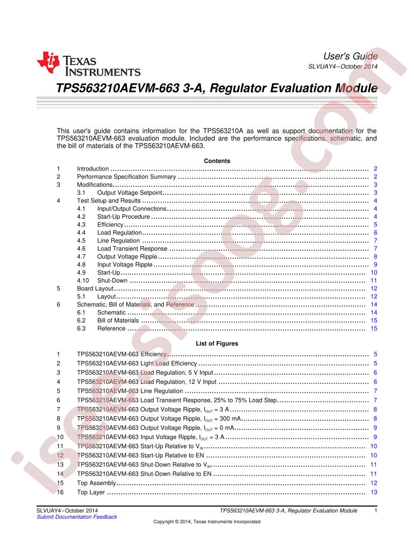 TPS563210AEVM-663 User Guide