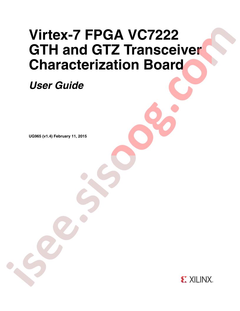 Virtex-7 VC7222 User Guide