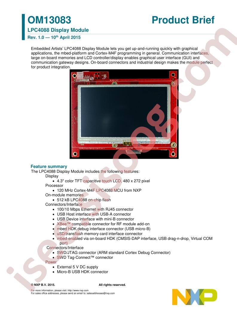 OM13083 Product Brief