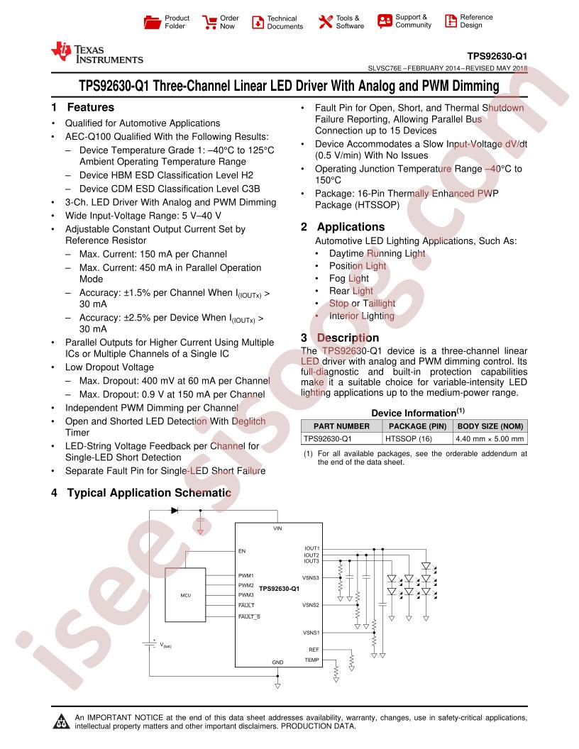 TPS9263x-Q1 Datasheet