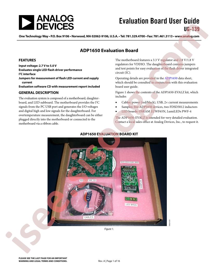 ADP1650 Eval Board