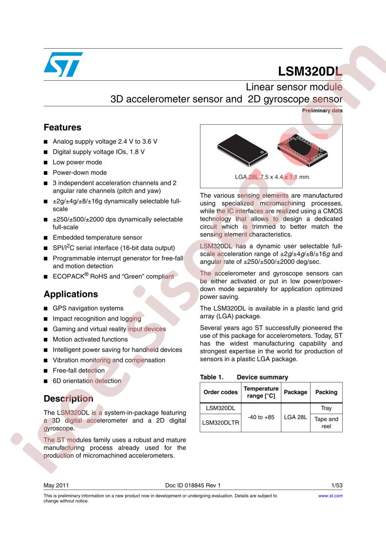 LSM320DL